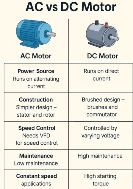 AC versus DC motors