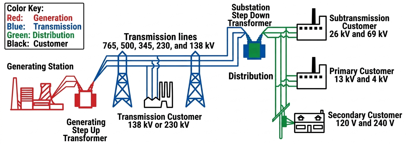 Generation to distribution